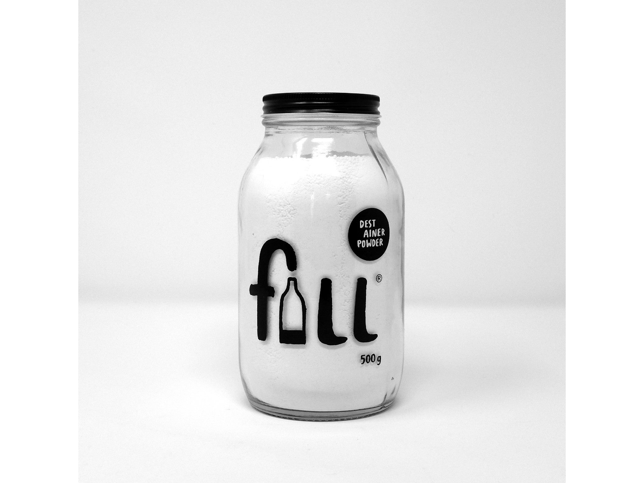 Fill destainer 500g glass jar indybest